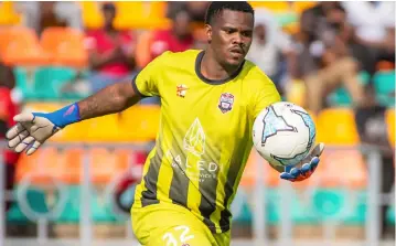  ?? ?? STAR KEEPER... Jwaneng Galaxy goalkeeper, Goitseone Phoko is one of the finest goal keepers in the country