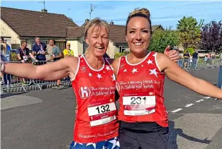  ?? ?? Sarah Hext at the Chew Valley 10k 2021 finish line