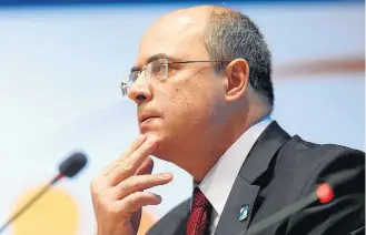  ?? WILTON JUNIOR / ESTADÃO - ?? Governador. Witzel reafirmou interesse em concorrer ao Planalto durante palestra no Rio