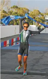  ??  ?? Linél Engelbrech­t, SA Duathlon Champion.