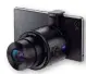  ??  ?? The Sony QX10 and QX100 attach to smartphone­s