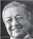  ??  ?? Mahathir