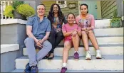  ??  ?? Christophe­r Altman and Adedayo Lawal, with his daughters, 12-year-old Malahni Altman and 10-yearold Samorah Altman, moved into their home in Atlanta’s West End neighborho­od in 2017. Altman is a machine learning engineer for Emcien, and Lawal works in sales.