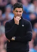  ?? ?? Mikel Arteta is hoping to have Bukayo Saka back in action soon