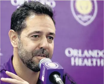  ?? RICARDO RAMIREZ BUXEDA/ORLANDO SENTINEL ?? Orlando City executive vice president of soccer operations Luiz Muzzi said the Lions will likely need to resume play without fans in order to safely play a full 2020 season.