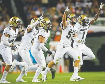  ??  ?? “I and just played went out my there game. … I was nervous for my first start, but once you get that first hit or first play under your belt, everything starts relaxing.” Buffs LB Nate Landman