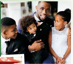  ??  ?? RIGHT: Siya with his halfbrothe­r, Liyema, son, Nicholas, and half-sister Liphelo on his and Rachel’s wedding day in 2016. BELOW: Rachel with daughter Keziah.