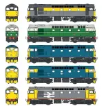  ??  ?? A cross-section of liveries approved for the new ‘O’ gauge Class 26 model.
