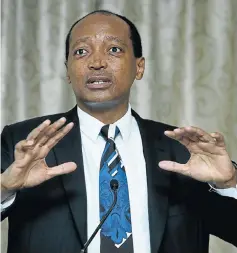  ?? Picture: Martin Rhodes ?? Patrice Motsepe, first president of the Black Business Council, set a fine example but incumbent Danisa Baloyi is now under an ethics cloud.