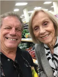  ?? (Courtesy Mike Burstyn) ?? MIKE BURSTYN, 73, with Eva Marie Saint, 94, who celebrated their birthdays this week.