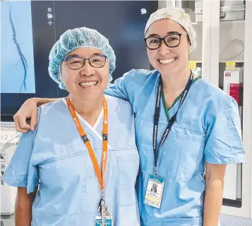  ?? ?? Dr Roxanne Wu is a vascular surgeon and head of surgery at Cairns Hospital. Her daughter, Dr Helen Buschel, is a paediatric registrar at Townsville Hospital.