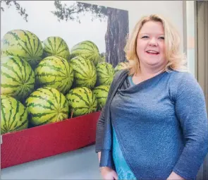  ?? WILLIAM HARVEY/THREE RIVERS EDITION ?? Crow is the advertisin­g and promotion coordinato­r of the Cave City Watermelon Festival and said it’s awe-inspiring to watch people and businesses pull together for the event each year.