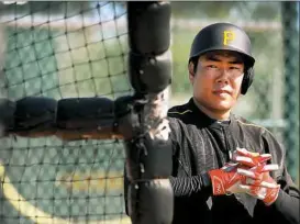  ?? Peter Diana ?? Jung Ho Kang will return to the Pirates after receiving a work Visa. The infielder hasn’t played in the U.S. since 2016.