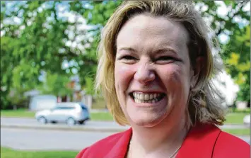  ?? CORNELIUS FROLIK / STAFF ?? Dayton Mayor Nan Whaley is shown at a tree planting celebratio­n earlier this month.