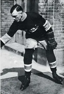  ??  ?? Joe Hall of the Montreal Canadiens died of pneumonia on April 5, 1919 after contractin­g Spanish flu.