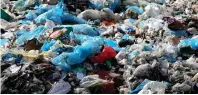  ?? Bloomberg ?? At the moment, only about 10 per cent of plastic gets reprocesse­d because it’s cheaper to pump new oil for feedstock. —