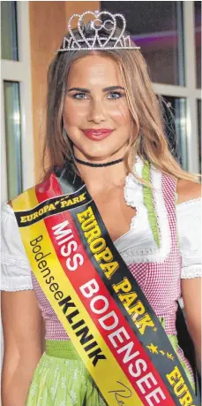  ??  ?? Anahita Rehbein ist die neue Miss Bodensee Internatio­nal.