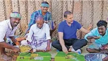  ?? | IANS ?? RAHUL Gandhi relishes mushroom breyani on the Tamil cookery show.