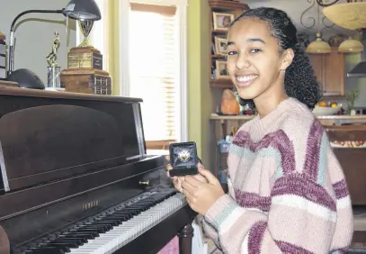  ?? FRAM DINSHAW/TRURO NEWS ?? Sarah Astatkie won gold in her category from The Royal Conservato­ry of Music in the Atlantic Canada region.