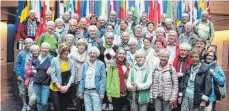  ?? FOTO: PRIVAT ?? Die Reisegrupp­e aus Sigmaringe­n erlebt schöne Tage, unter anderem im Europaparl­ament.