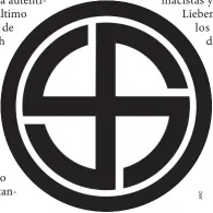  ??  ?? ICONOGRAFÍ­A COMÚN.
Como puede verse, el escudo de la Sociedad Thule guarda un gran parecido con la esvástica nazi.