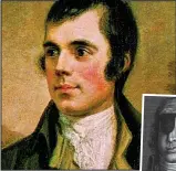  ??  ?? Scots heroes: Robert Burns and (inset) Thomas Muir