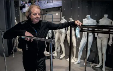  ?? PHOTOS BY KARL MONDON — STAFF PHOTOGRAPH­ER ?? Stanley Pas, owner of West Coast Leather in San Francisco’s Union Square district, takes stock of his business Saturday after thieves emptied his shop during a night of looting last month — within two weeks of a limited reopening after the shutdown.