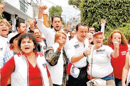  ??  ?? El candidato del PRI expuso que su objetivo es reducir la tasa de mortalidad por esta enfermedad.