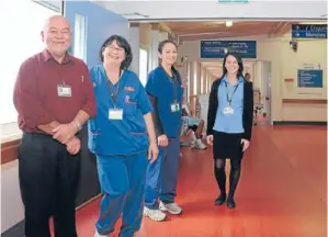  ??  ?? Len Knight Husband, father and hospital facilities manager Caring family: From left to right- Len, Diana, Gemma and Victoria Knight – four members of the one family working at Waikato Hospital. They share their story to help celebrate the hospital’s...