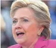  ?? JACK GRUBER, USA TODAY ?? Hillary Clinton calls election a make-or-break moment for U.S.