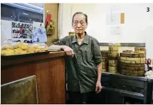  ??  ?? At 85 years old, Chui is committed to handmaking his dim sum, saying that freshness is key to their success.