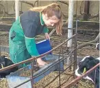  ??  ?? Kate Sellar from Auchenblae took part in the 2017 pre-apprentice­ship programme with Ringlink and SRUC.