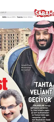  ??  ?? Veliaht Prens Muhammed bin Salman