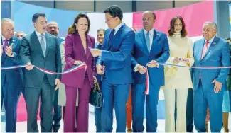  ?? F.E. ?? El ministro David Collado presidió la inauguraci­ón del stand de República Dominicana y el discurso central.