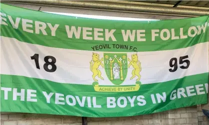  ??  ?? Yeovil are facing a £400,000 financial hole between now and the end of June. Photograph: Mark Walker/PA