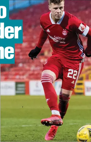  ??  ?? Florian Kamberi has enjoyed playing in Scotland and is happy at Aberdeen