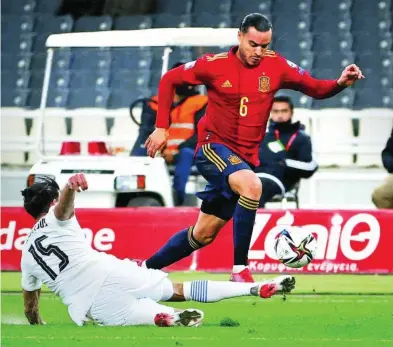  ?? REUTERS ?? Raúl de Tomás, el último en estrenarse con la selección