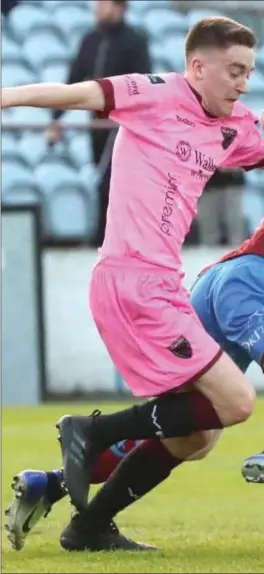  ??  ?? Mark Doyle’s stoppage-time strike against Cabinteely on Friday night ensured he remains Drogheda United’s top scorer with eight goals.