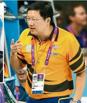  ??  ?? Striving out together: Jun Hoong (inset) cut short her training stint in dongguan because of the pandemic but coach Zhuliang is now in Malaysia to help her train for Olympics qualifiers..