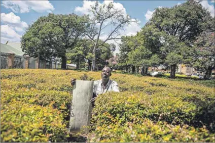  ??  ?? Sleeping rough: MK veteran Moses Mboweni has been living on Pretoria’s streets for 20 years. His dream is to have a house of his own so he can take care of his children. Photo: Oupa Nkosi