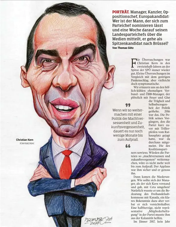  ?? PETAR PISMESTROV­IC ?? Christian Kern