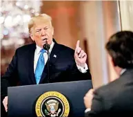  ??  ?? The Trump Administra­tion defended its decision to revoke CNN correspond­ent Jim Acosta’s press pass, arguing reporters don’t have a Constituti­onal right to access the White House (Bloomberg)