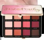  ??  ?? Just Peachy Velvet Matte Eyeshadow Palette by Too Faced