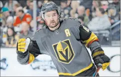  ?? John Locher The Associated Press ?? Should coach Pete Deboer get his wish and have one single leader for the Knights, Mark Stone would be an obvious candidate to wear the “C.”