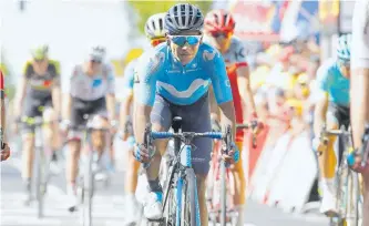  ?? CORTESÍA PRENSA MOVISTAR TEAM ?? Nairo Quintana fue décimo en el pasado Tour de Francia y este año ha recorrido 7.643 kilómetros.