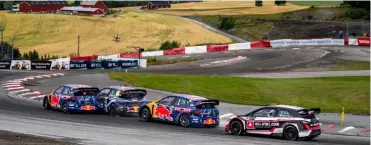  ?? Photo: Red Bull Content Pool,Tim/Rallycross­World.com, Motorsport Images, Jakob Ebrey , Mike Hills Speed Images ?? The WRX Championsh­ip finally realised its electric dreams in Norway last weekend