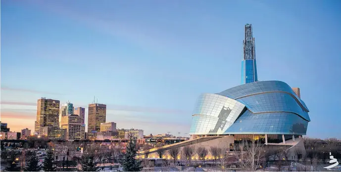  ?? COURTESY OF AARON COHEN/CMHR ?? The Canadian Museum for Human Rights, designed by Antoine Predock, opened in Winnipeg in September.