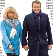  ?? FOTO: AFP/HUGUEN ?? Brigitte Macron mit ihrem 25 Jahre jüngeren Ehemann Emmanuel.