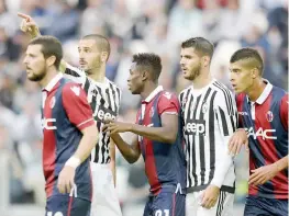  ?? LAPRESSE ?? Da sinistra: Destro, Bonucci, Diawara, Morata, Masina