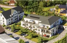  ?? Fotos: Layer Immobilien, Ambulante Krankenpfl­ege ?? Betreutes Wohnen Tirola in Türkheim: So soll das neue Gebäude einmal aussehen.